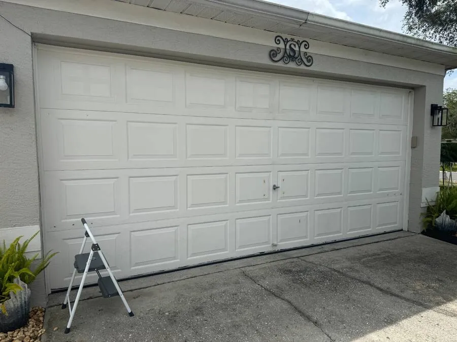 Garage door repaint — after